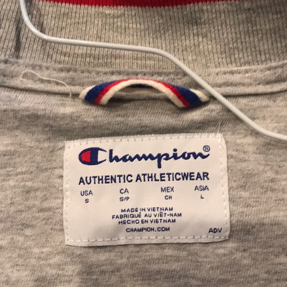 Like new! Champion fleece lined athletic jacket - Picture 6 of 11